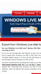 Mobile Screenshot of export-from.windowslivemailconverter.org