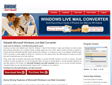 Tablet Screenshot of microsoft.windowslivemailconverter.org