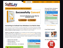 Tablet Screenshot of convert.windowslivemailconverter.com